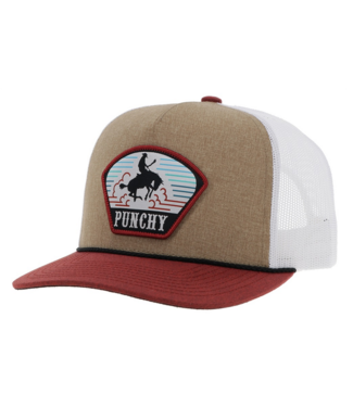 Hooey 5032T­TNWH­ Y Youth Cavvy Tan / White 5­Panel Trucker