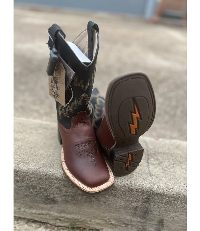 BSY1990 Crazy Horse Brown Square Toe