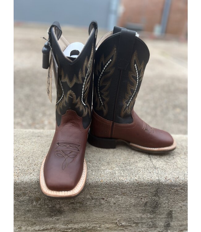 BSY1990 Crazy Horse Brown Square Toe