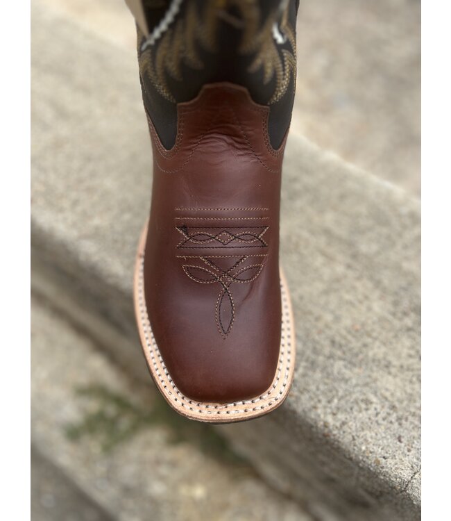 BSY1990 Crazy Horse Brown Square Toe