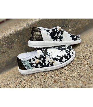 Hey Dude Wendy Disco Cow Black