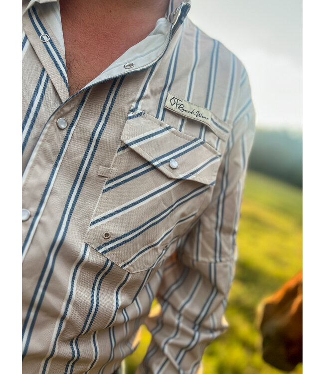 The Cutter Performance Shirt Oldie Stripe