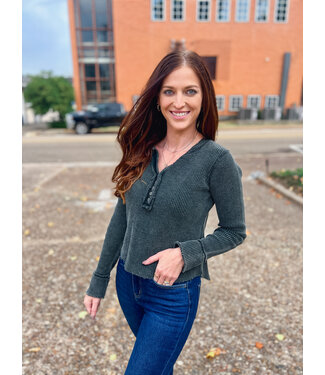 Blue B Waffle Daze Knit 22723 Charcoal
