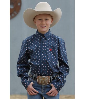 cinch MTW7060354 Boys Long Sleeve Shirt