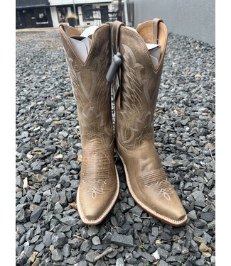 Old West LF1642 Ladies Snip Toe Taupe