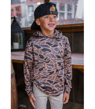 Burlebo Youth Performance Hoodie Gauge Camo