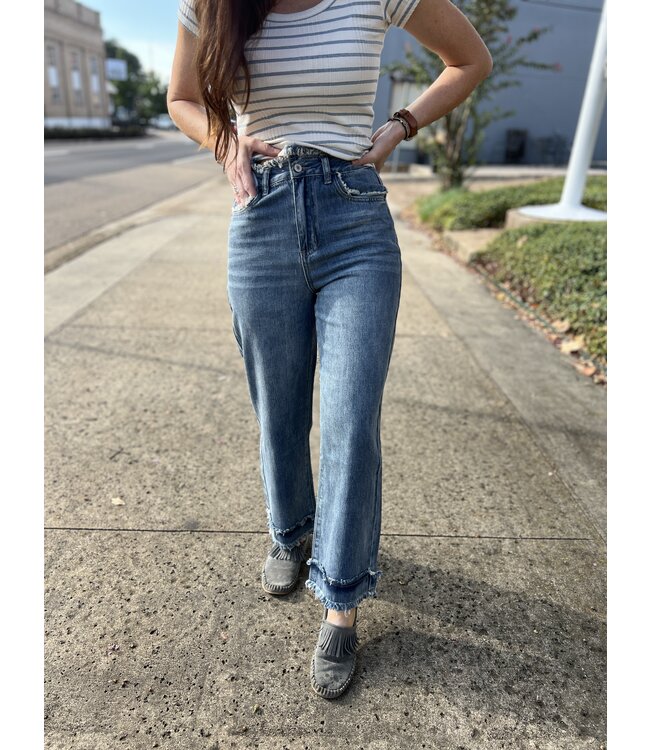 High Rise Distressed Jean SB8027