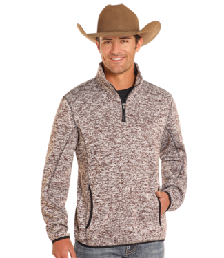 Panhandle Slim DM91C04101 Knit Melange Brown Pullover