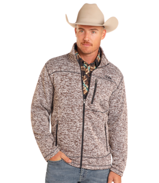 Panhandle Slim DM92C04101 Knit Melange Jacket Brown