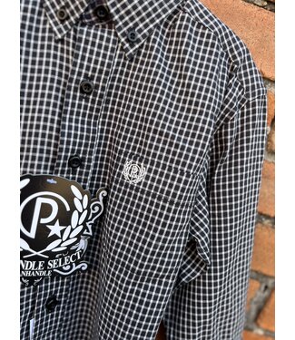 Panhandle Slim PBB2S04838 Boys Twill Check Charcoal