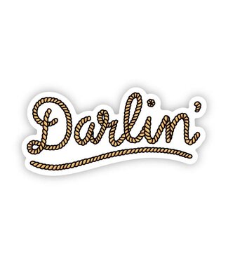 Big Moods Yellow "Darlin" Sticker