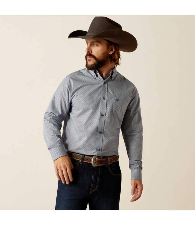 10052363 Rider Fitted LS Shirt Lt Blue