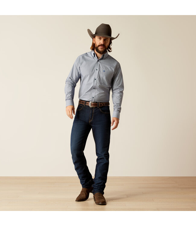 10052363 Rider Fitted LS Shirt Lt Blue