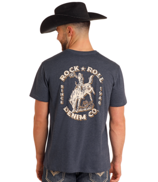 Panhandle Slim BU21T05605 Bronco Tee Indigo