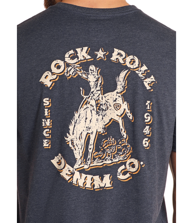 BU21T05605 Bronco Tee Indigo