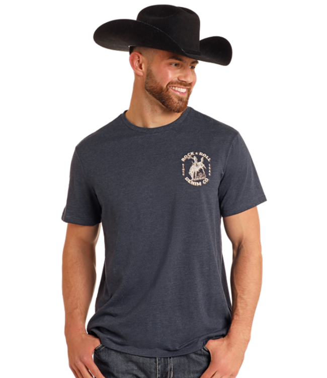 BU21T05605 Bronco Tee Indigo