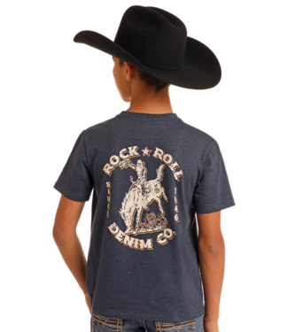 Panhandle Slim BB21T05605 Graphic Bronco Tee