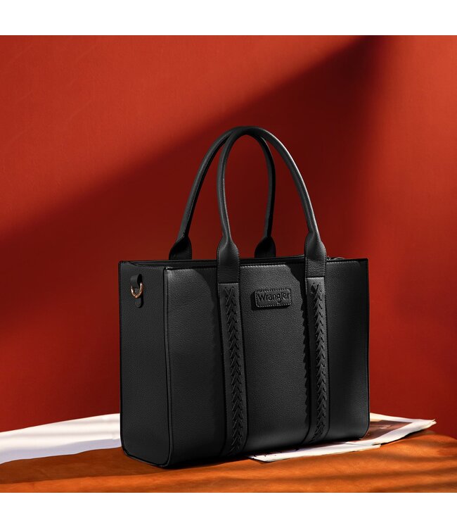 WG70-8317BK Wrangler Large Black Tote