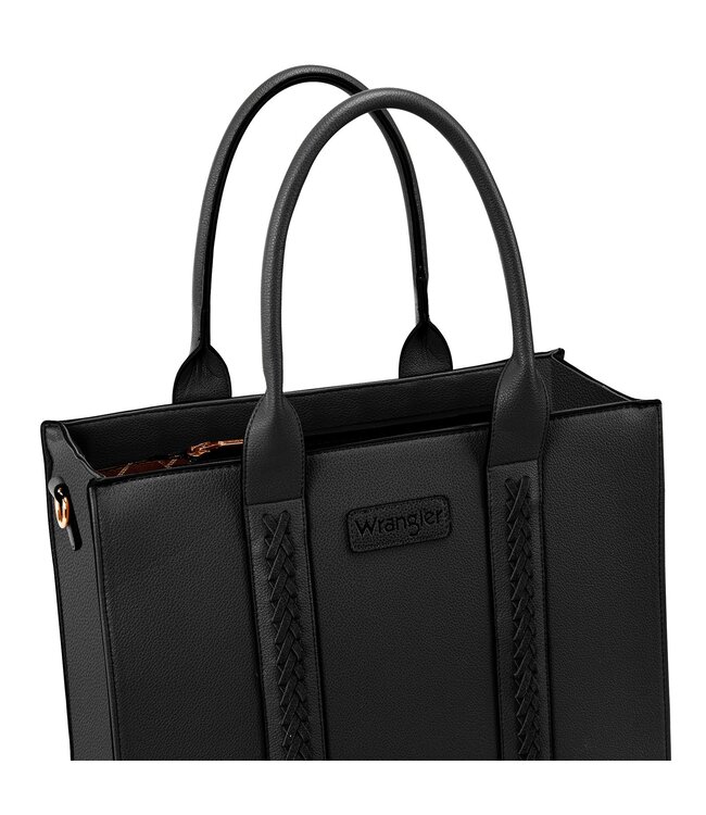 WG70-8317BK Wrangler Large Black Tote