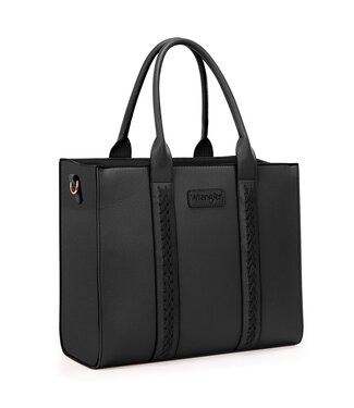 montana west WG70-8317BK Wrangler Large Black Tote