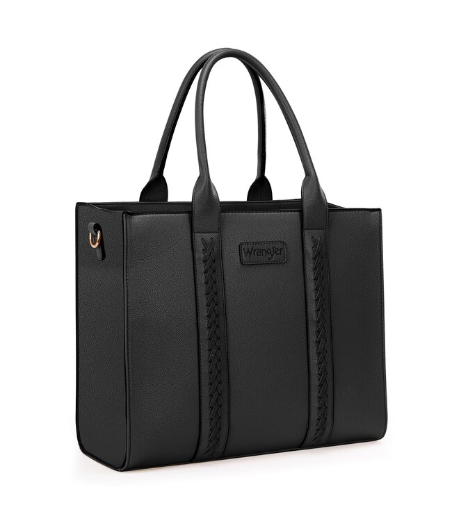 WG70-8317BK Wrangler Large Black Tote