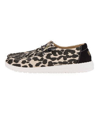 Hey Dude Wendy Leopard Sparkle Tan