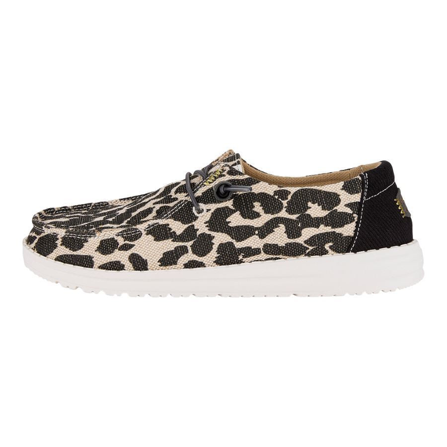 wendy Hey Dude Girls Wendy Iridescent Sparkle Silver Shoe