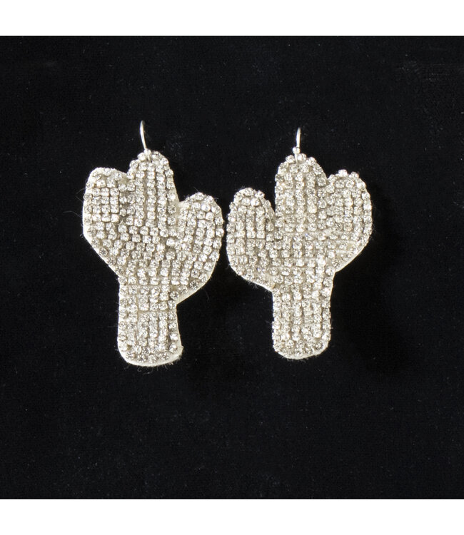 Rhinestone Cactus Earring D460014736