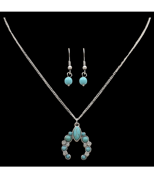 SIL & TQ SQUASH BLOSSOM NECKLA