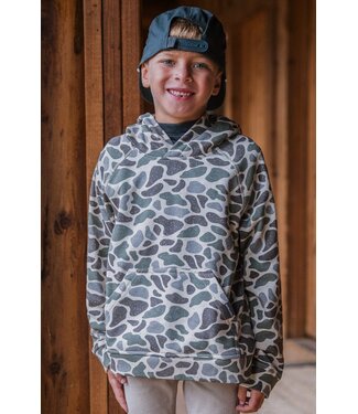 Burlebo Youth Fleece Hoodie Classic Deer Camo