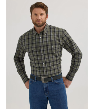 Wrangler 112355360 Mens Wrinkle Resist Shirt