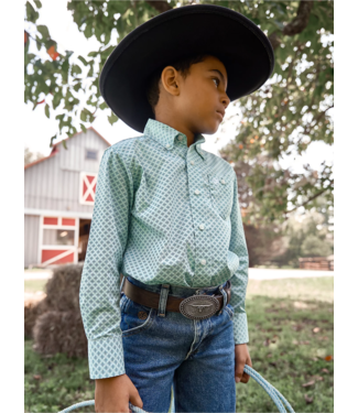 Wrangler 112356521 Boys Classic Button Down