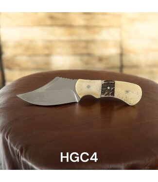 Western Fashion Accessories HGC4 Fixed Blade Bone/Ram Horn