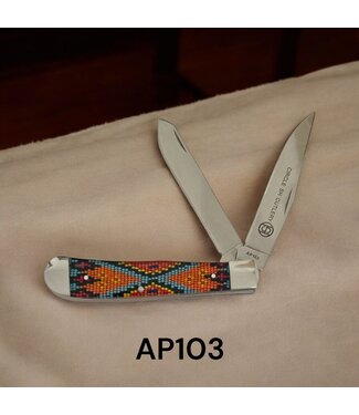 Western Fashion Accessories AP103 Orange Blue Aztec