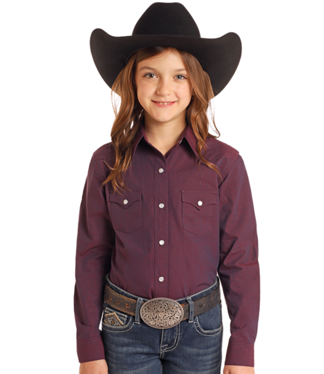 RGN2S05104 Girls LS Snap