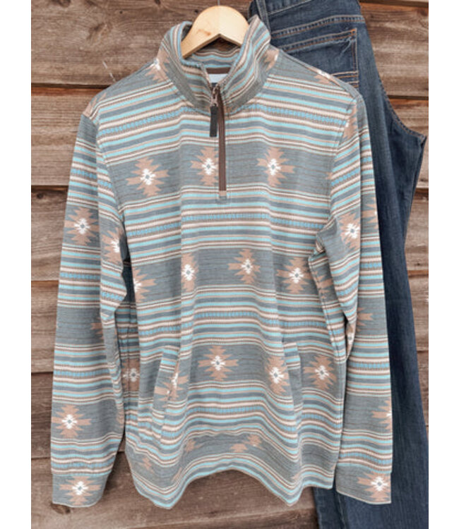 BM91T05349 Printed Pullover Teal