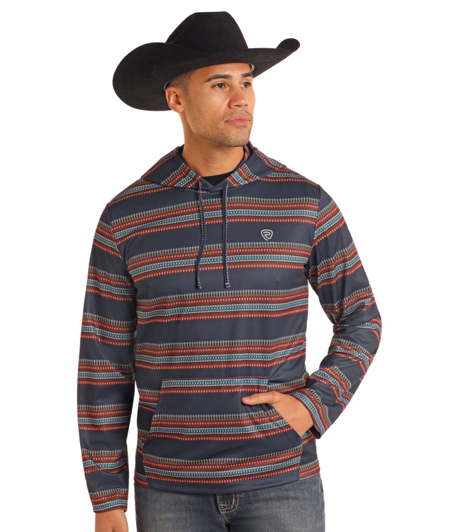 BM94T05352 Printed Hoodie Navy