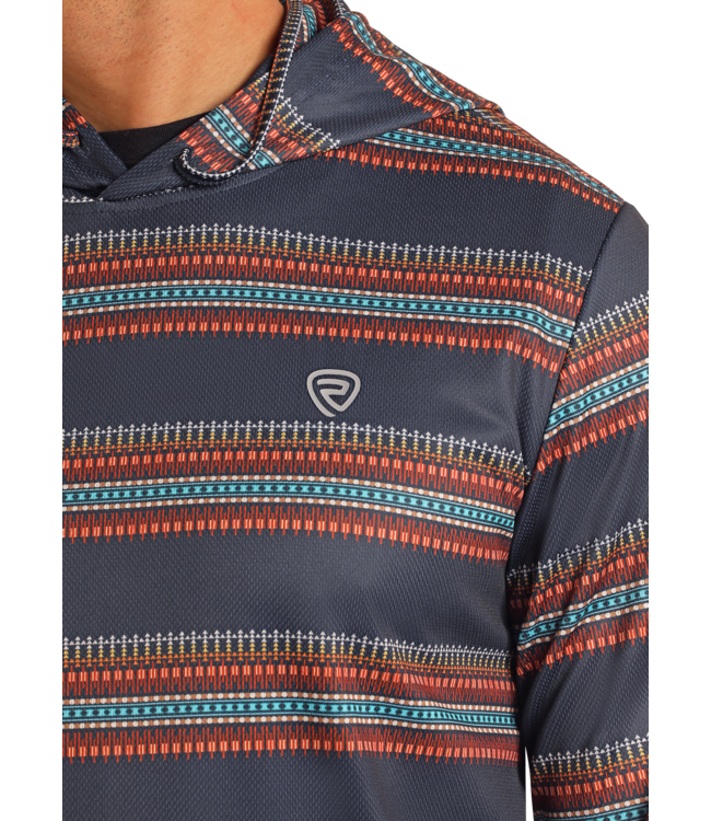 BM94T05352 Printed Hoodie Navy