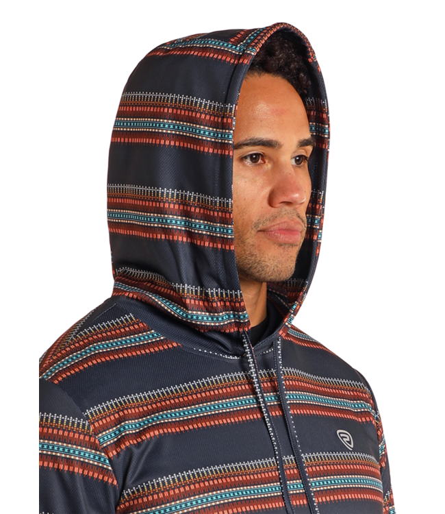 BM94T05352 Printed Hoodie Navy