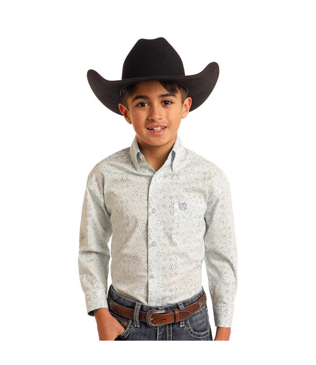 PBB2S05389 Boys Button Turq