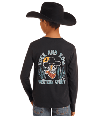 Panhandle Slim BB22T05604 LS Skull Tee