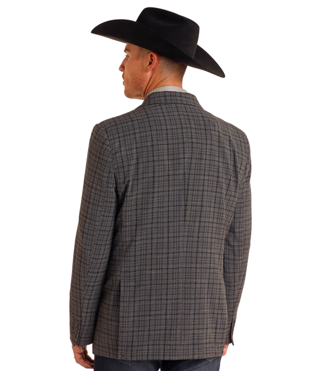 BM96C05507 Plaid Sports Coat Grey