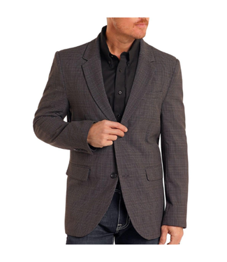 Panhandle Slim BM96C05505 Plaid Sports Coat Black
