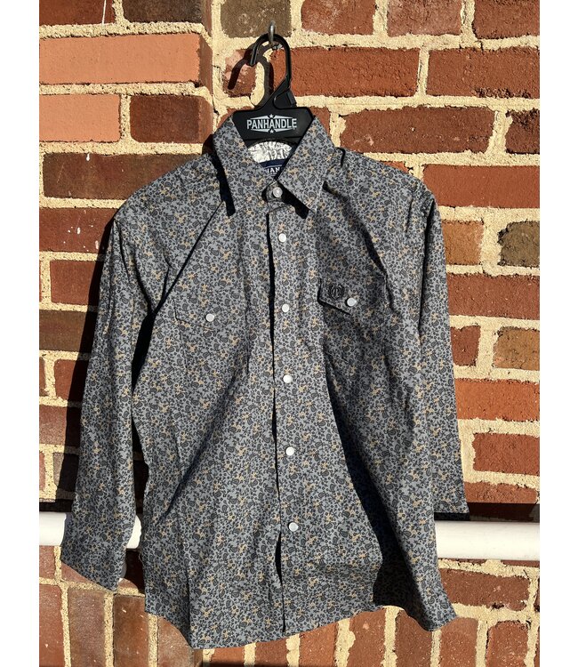 PBB2S05392 Boys Button Charcoal