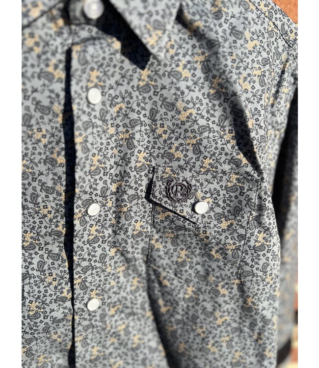 PBB2S05392 Boys Button Charcoal