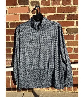 Panhandle Slim TM91T05532 Mens 1/4 Zip Pullover Navy