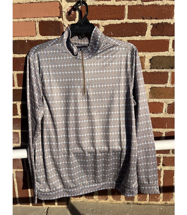 TM91T05533 Mens 1/4 Zip Pullover Taupe