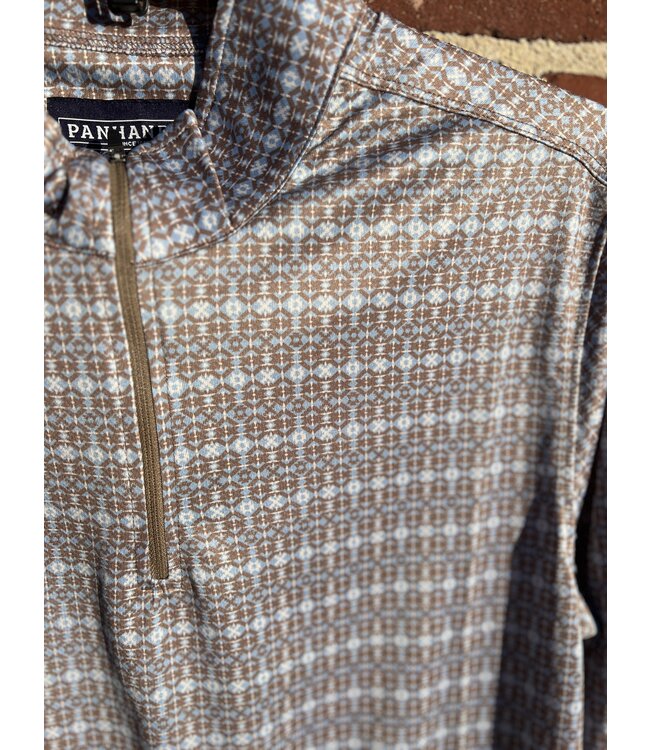 TM91T05533 Mens 1/4 Zip Pullover Taupe