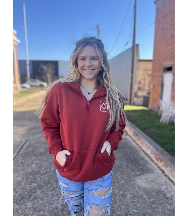 The Brand Pullover Mesquite Red