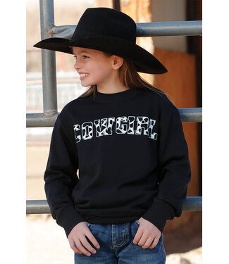 cinch Girls Sweat Shirt Black CWK8002002